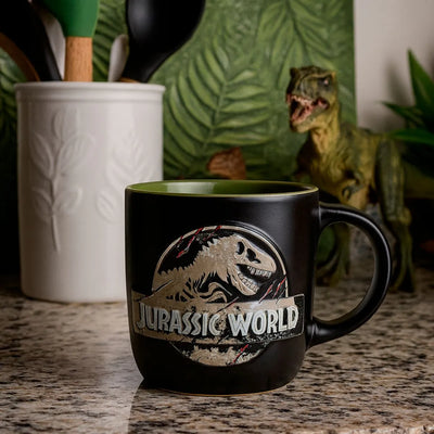 Taza Jurassic World Logo 3D