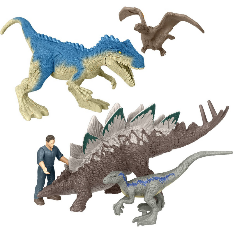 Jurassic World Dominion Chaotic Cargo Mini Action Fig 5-Pack