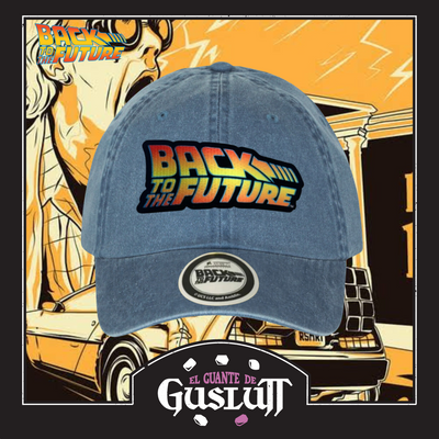 Gorra Back to the Future Logo Clásico Azul Tipo Deslavada