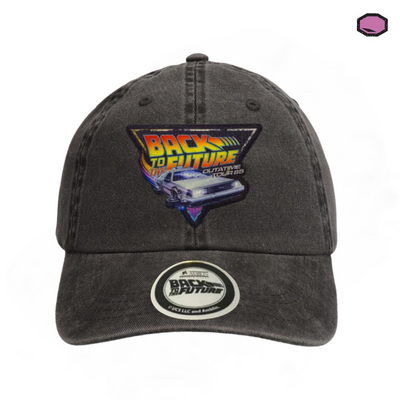 Gorra Back to the Future Outatime Tour 85 Gris Tipo Deslavada