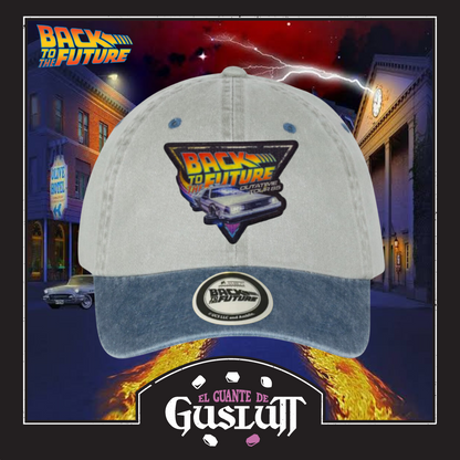 Gorra Back to the Future “Outatime Tour” Beige-Azul Vintage