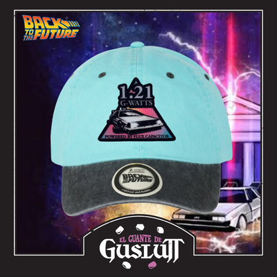 Gorra Back to the Future 1.21 G-Watts Menta/Gris Tipo Deslavada