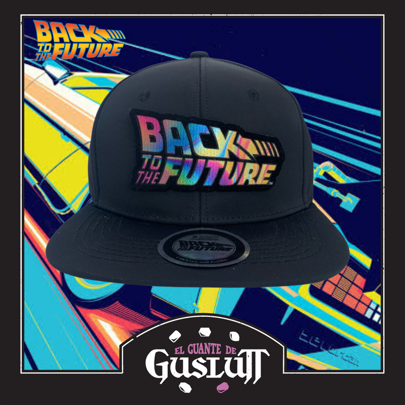 Gorra Back to the Future Logo Tornasol Snapback Negra