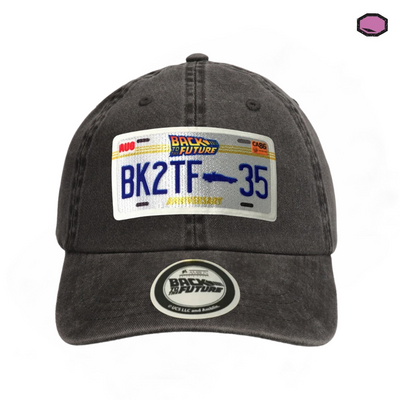 Gorra Back to the Future 35th Anniversary Gris Tipo Deslavada