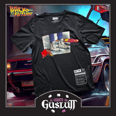 Playera Back to the Future Almanaque Deportivo Negra