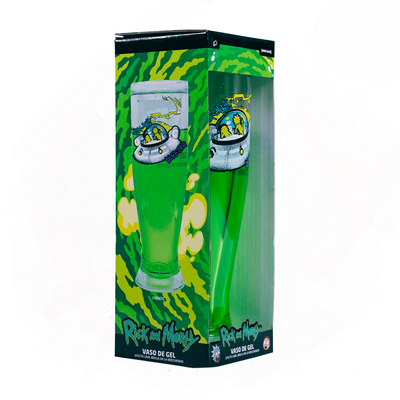 Vaso Rick and Morty Rick’s Ship con efecto de brillo en la oscuridad