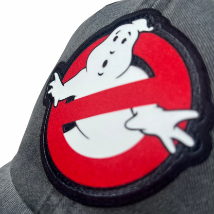 Gorra Los Cazafantasmas Logo Clásico Gris Tipo Deslavada