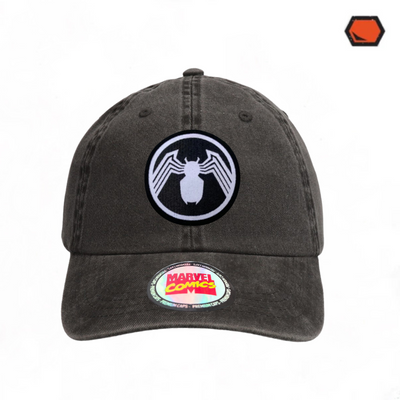 Gorra Spiderman Venom Gris Tipo Deslavada