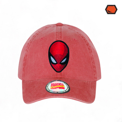 Gorra Spiderman The Amazing Spiderman Roja Tipo Deslavada