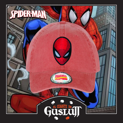 Gorra Spiderman The Amazing Spiderman Roja Tipo Deslavada