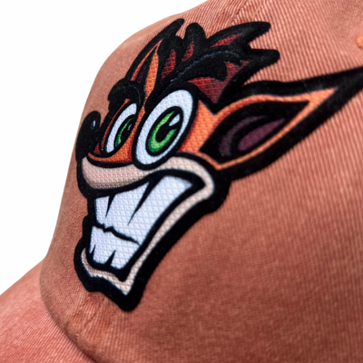 Gorra PlayStation Crash Bandicoot Naranja Tipo Deslavada