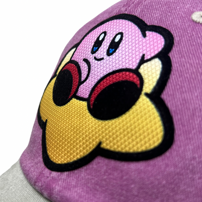 Gorra Kirby All Star Uva/Beige Tipo Deslavada