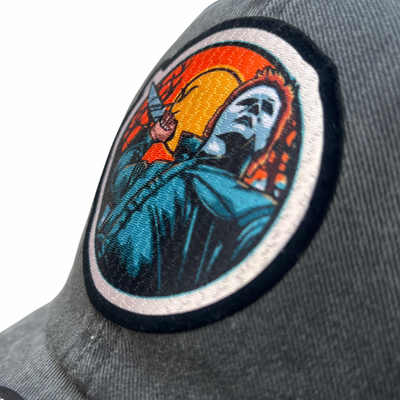 Gorra Halloween Michael Myers Gris Tipo Deslavada