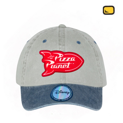 Gorra Toy Story Pizza Planet Beige/Azul Tipo Deslavada