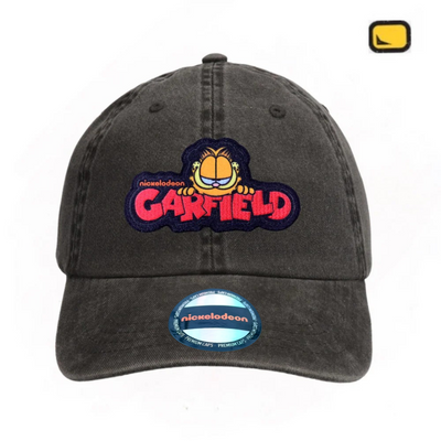 Gorra Garfield Logo Gris Tipo Deslavada