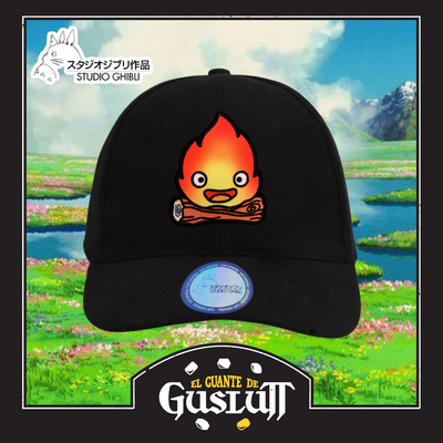 Gorra Studio Ghibli Howl’s moving castle Calcifer Negra