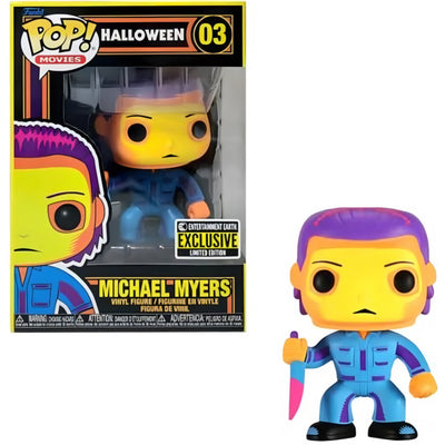 Figura Funko Pop Halloween Black Light Michael Myers Exclusivo de Entertainment Earth