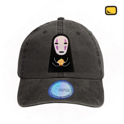 Gorra Studio Ghibli Spirited Away No-Face Gris Tipo Deslavada