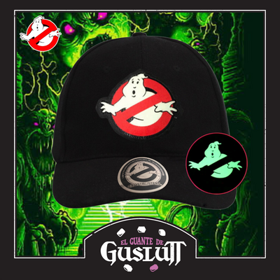 Gorra Ghostbusters Logo Clásico con efecto de brillo en la oscuridad Negra