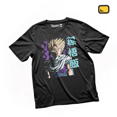Playera Dragon Ball Z Son Gohan Negra