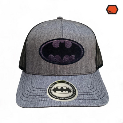 Gorra DC Comics Batman Black & Black Logo Gris/Negra Tipo Trucker Premium