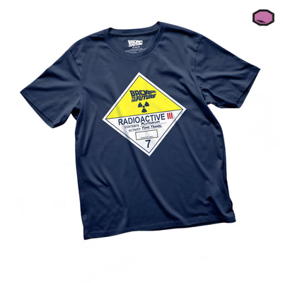 Playera Back to the Future Time Travel Azul Marino