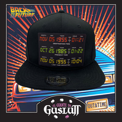Gorra Back to the Future Destination Date Snapback Negra