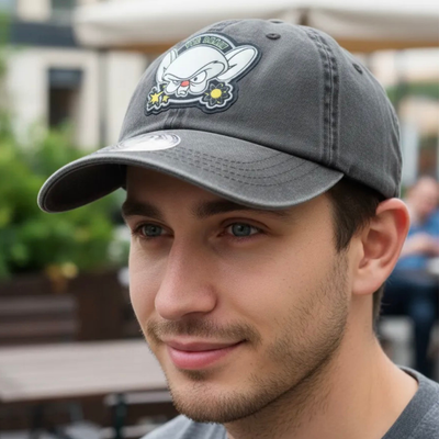 Gorra Animaniacs Pinky y Cerebro Gris Vintage
