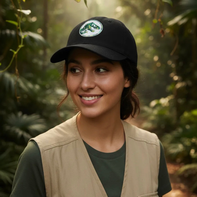 Gorra Jurassic World Logo Jungle Negra