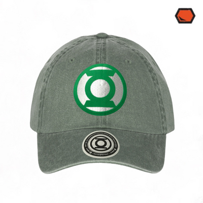 Gorra DC Comics Green Lantern Logo Clásico Verde Tipo Deslavada