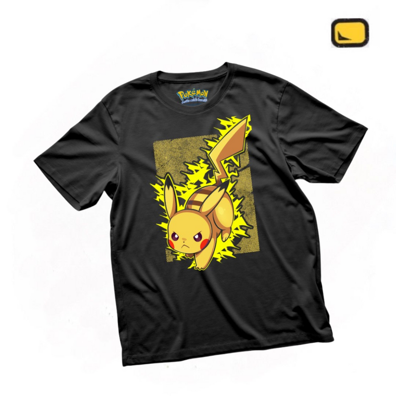 Playera Infantil Pokémon “Pikachu” Negra
