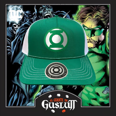 Gorra DC Comics Green Lantern Classic Logo Verde/Blanca Tipo Trucker Premium