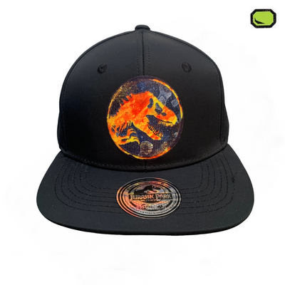 Gorra Jurassic World Logo Lava Snapback Negra