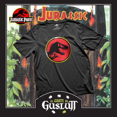 Playera Jurassic Park Logo Edición Especial Negra