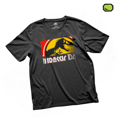 Playera Jurassic Park Medio Logo Negra