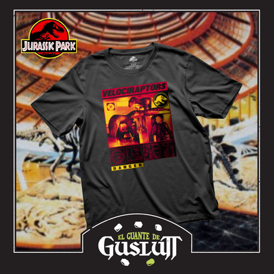 Playera Jurassic Park Encuentro en la Cocina Negra