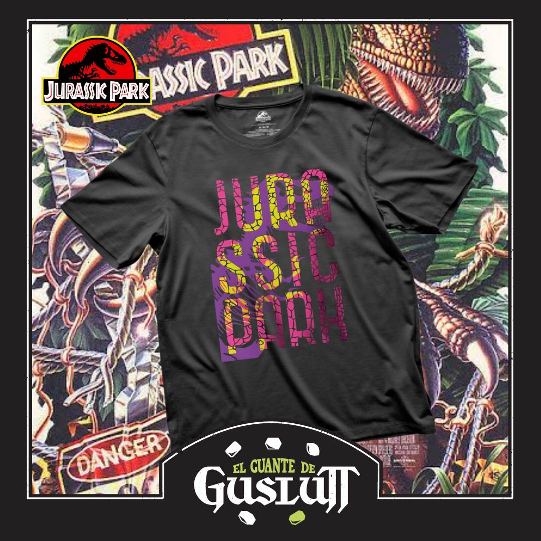 Playera Jurassic Park “Dino Pattern” Negra