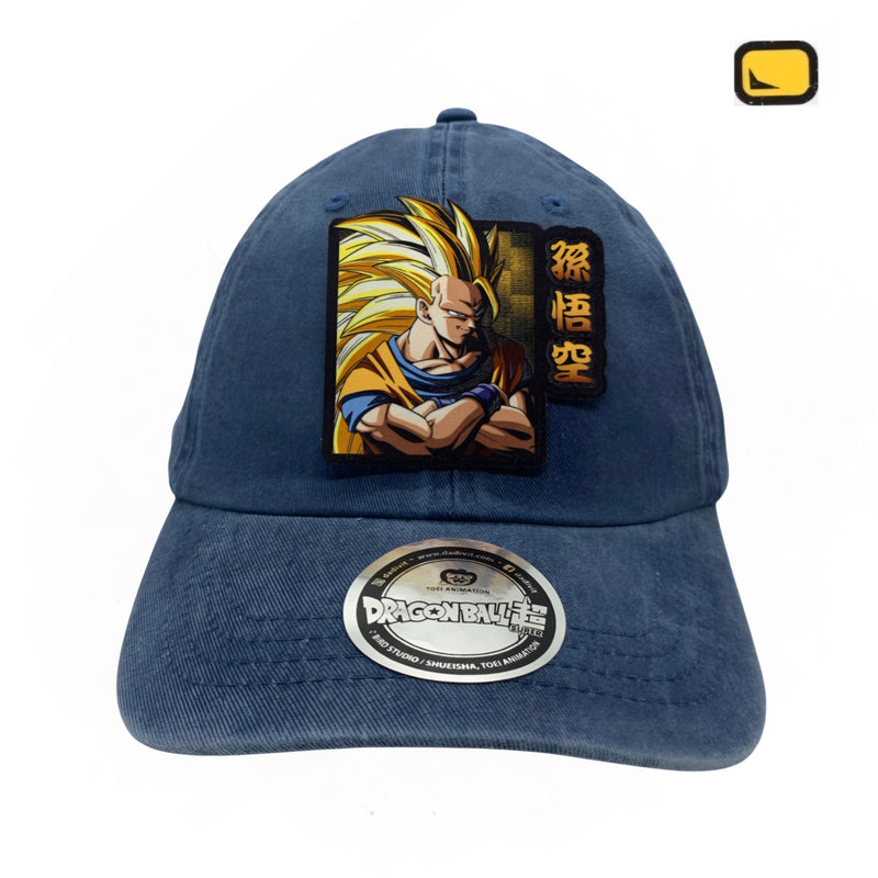 Gorra Dragon Ball Goku Super Saiyan 3 Azul Vintage