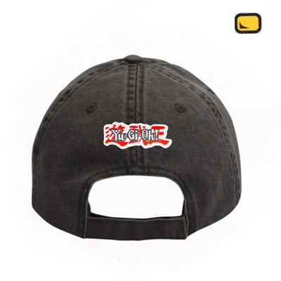 Gorra Yu-Gi-Oh! Red Eyes Black Dragon Gris Tipo Deslavada