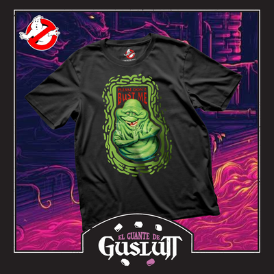 Playera Ghostbusters Slimer Negra