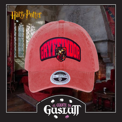 Gorra Harry Potter Gryffindor “Do what is right” Roja Tipo Deslavada