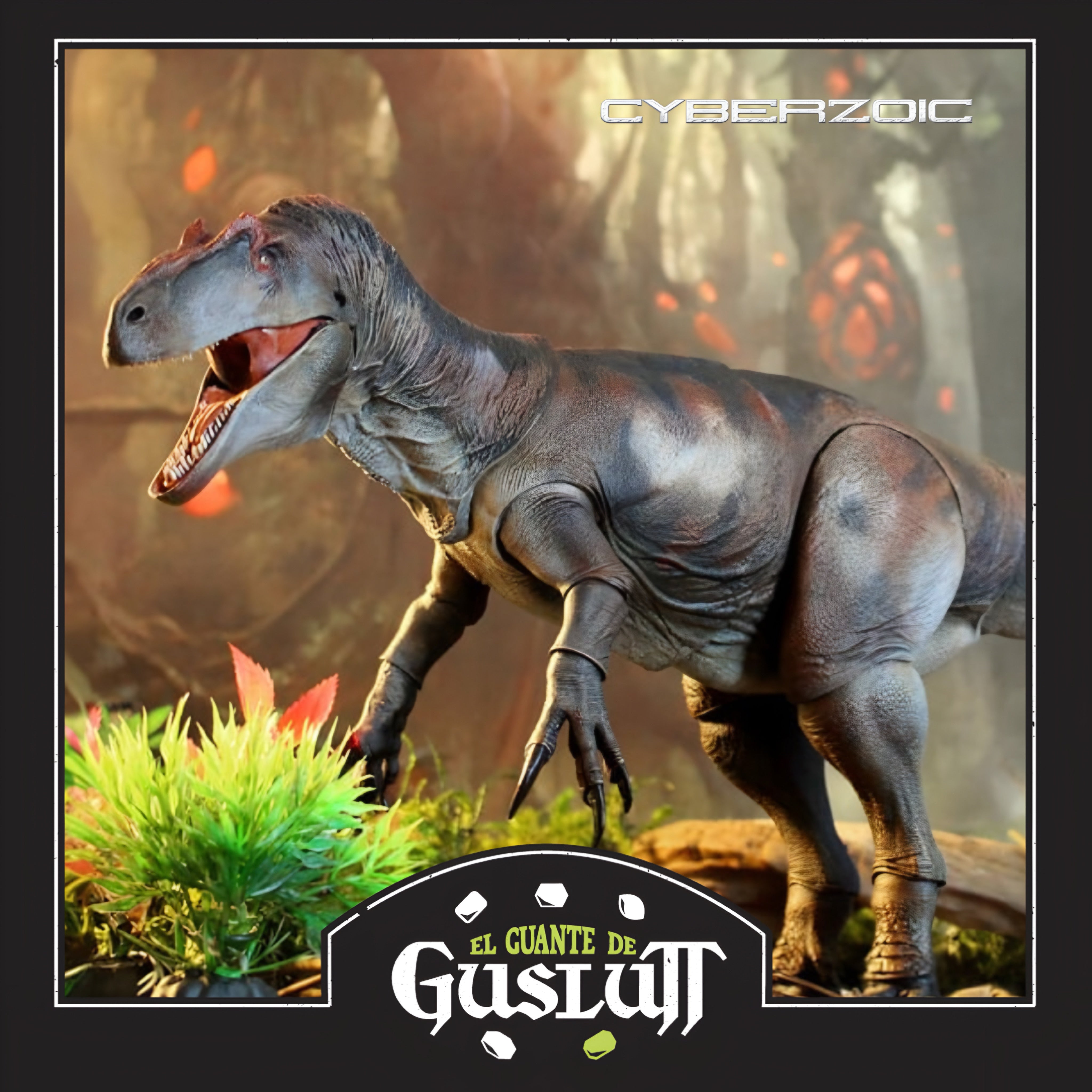 Figura Cyberzoic Allosaurus Jimmadseni Escala 1/18