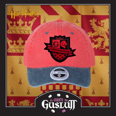 Gorra Harry Potter Casa Gryffindor Roja-Azul Vintage