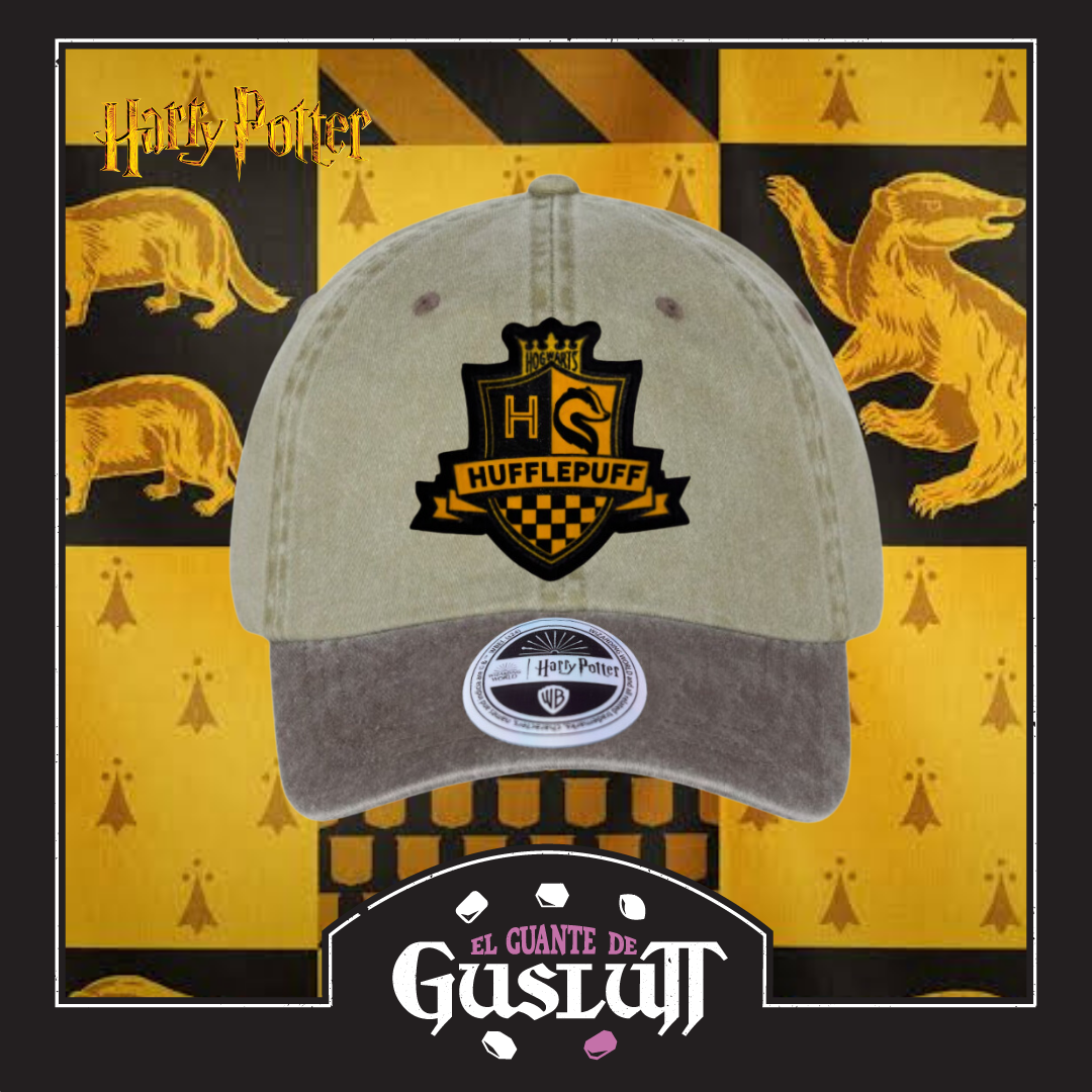 Gorra Harry Potter “House of Hufflepuff” Beige-Café Vintage