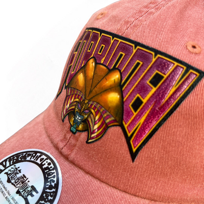 Gorra Yu-Gi-Oh! Exodia El Prohibido Naranja Tipo Deslavada