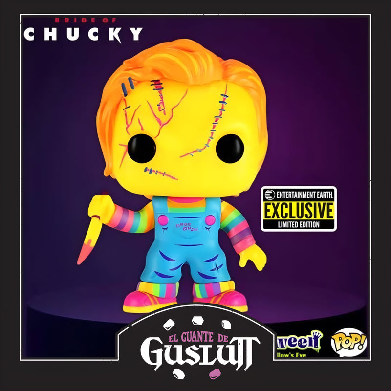 Funko Pop Chucky Black Light Entertainment Earth Exclusive