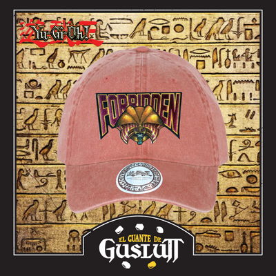 Gorra Yu-Gi-Oh! Exodia El Prohibido Naranja Tipo Deslavada