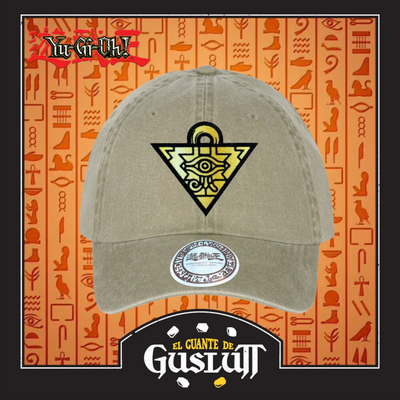 Gorra Yu-Gi-Oh! Millenium Puzzle Beige Tipo Deslavada