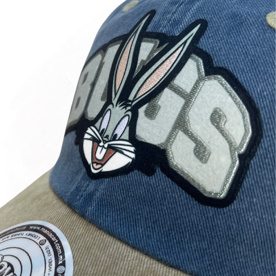 Gorra Looney Tunes Bugs Bunny Azul/Beige Tipo Deslavada