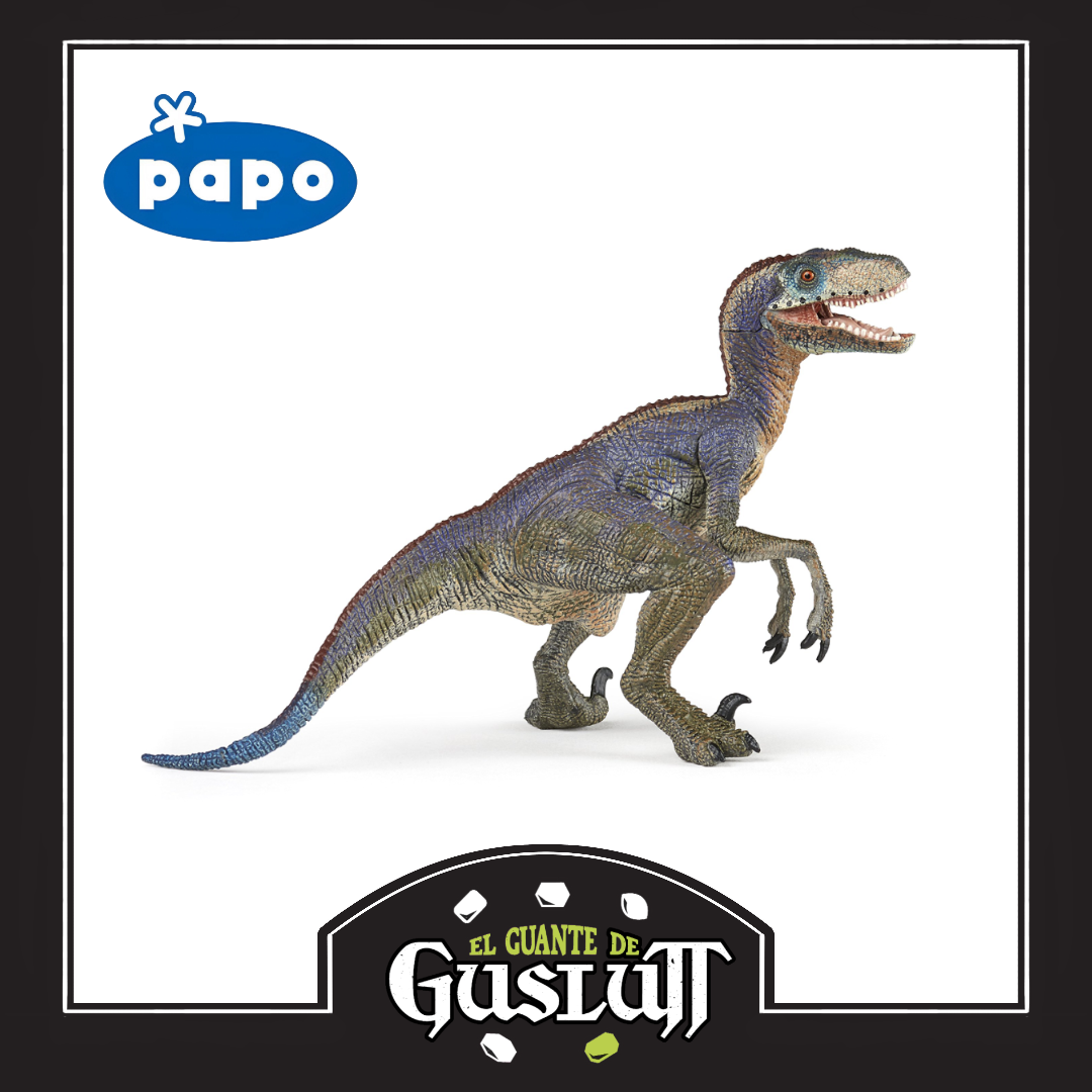 Figura Papo Velociraptor Versión Rainbow